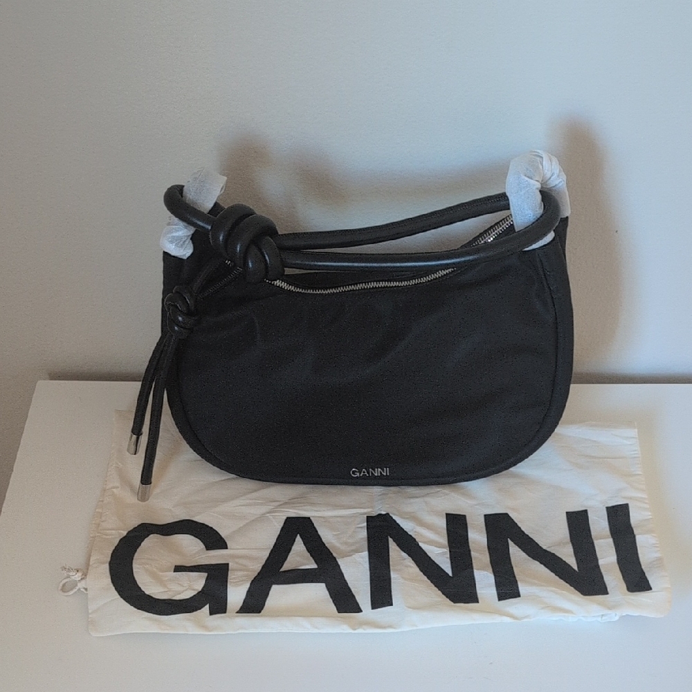 Ganni Black Shoulder Bag